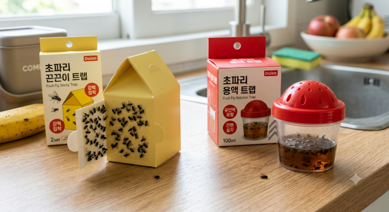 늦여름 초파리 없애는 법 다이소 트랩과 배수구 관리 후기