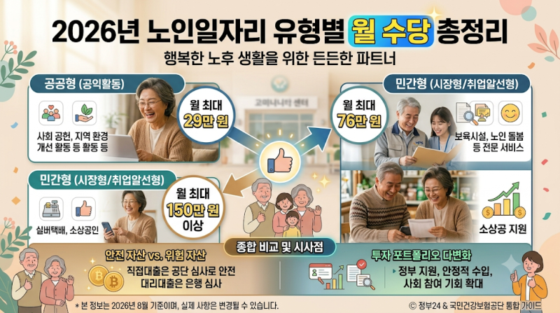 60세 이상 노인일자리 참여 신청 방법! 2026년 자격 조건과 월 수당 총정리