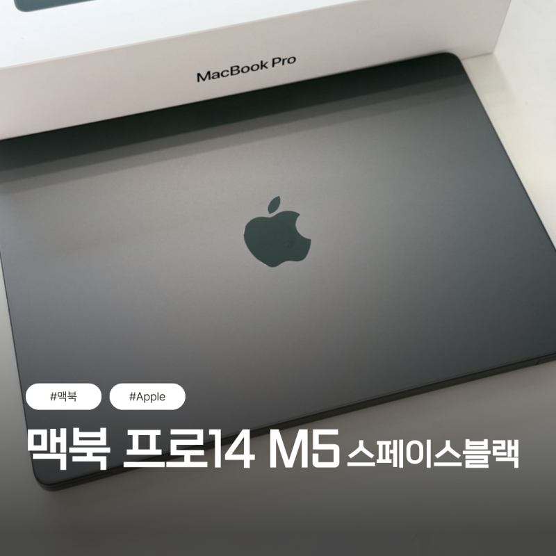 Apple 맥북 프로 14 M5칩 스페이스 블랙 l 사야 낫는다는 맥북병 완치 및 실버와 고민한 후기