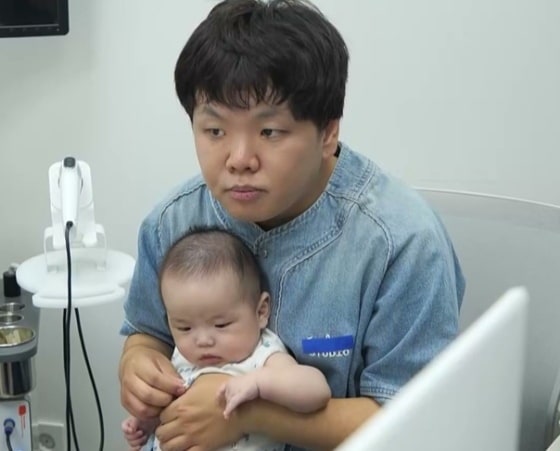 생후 4개월 곽튜브 아들 태산, 체중 8.3kg·키 69.2cm…"주사도 안 울어" 충격