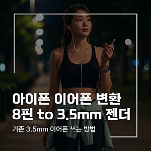 아이폰 8핀 이어폰 젠더, 3.5mm 유선 이어폰 연결 전 확인할 점