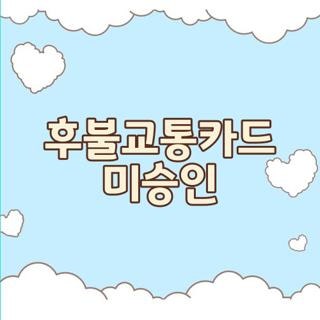 후불교통카드 미승인 오류 푸는 법, 미승인카드입니다 해결한 후기