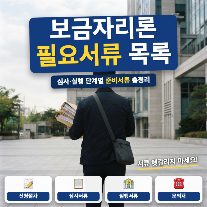 보금자리론 필요서류 목록 총정리 (+ 심사서류, 실행서류)