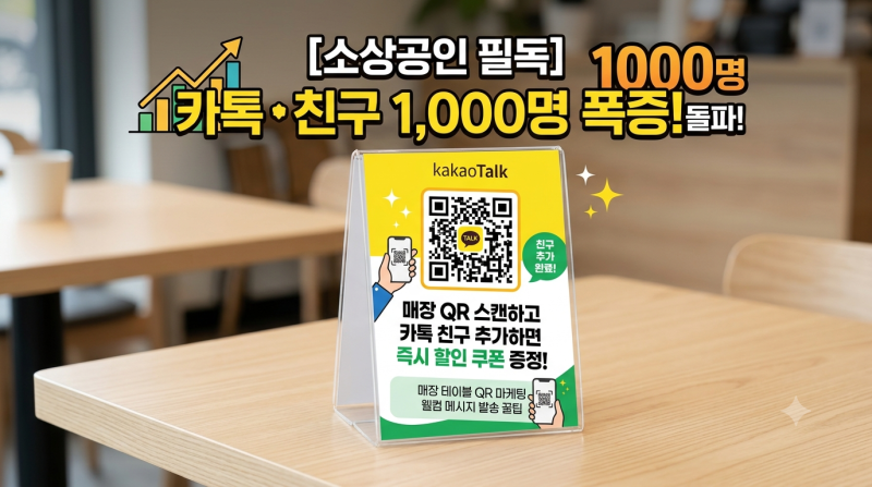 카카오톡 채널 친구 1000명 늘리기 | 오프라인 매장 QR코드 이벤트 세팅 & 메시지 발송법