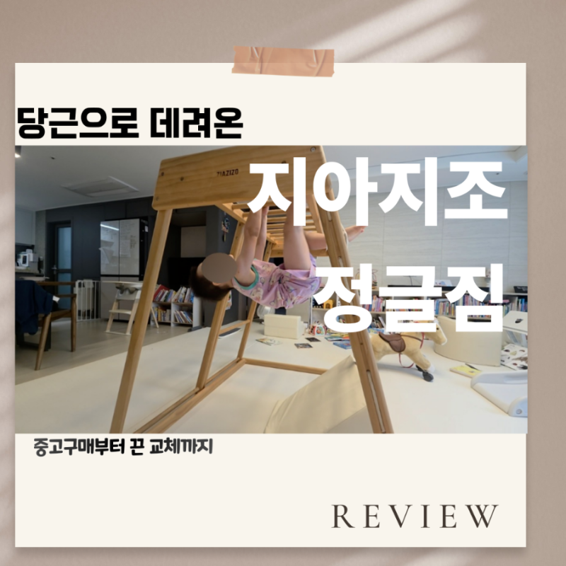 지아지조 정글짐 당근 중고구매 후기｜구매 전 확인할 것