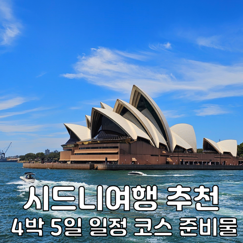 호주 시드니 자유여행 코스 일정 경비 준비물 추천 타미스 빅패스