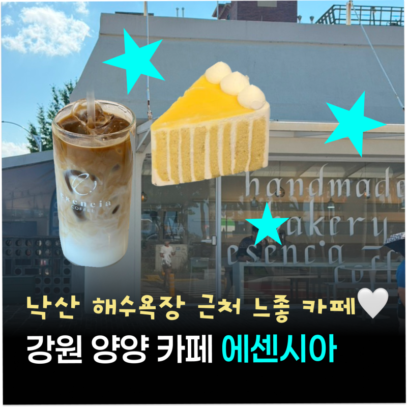 바다 앞인데 커피까지 맛있다니.. 낙산해수욕장 카페 에센시아 주차