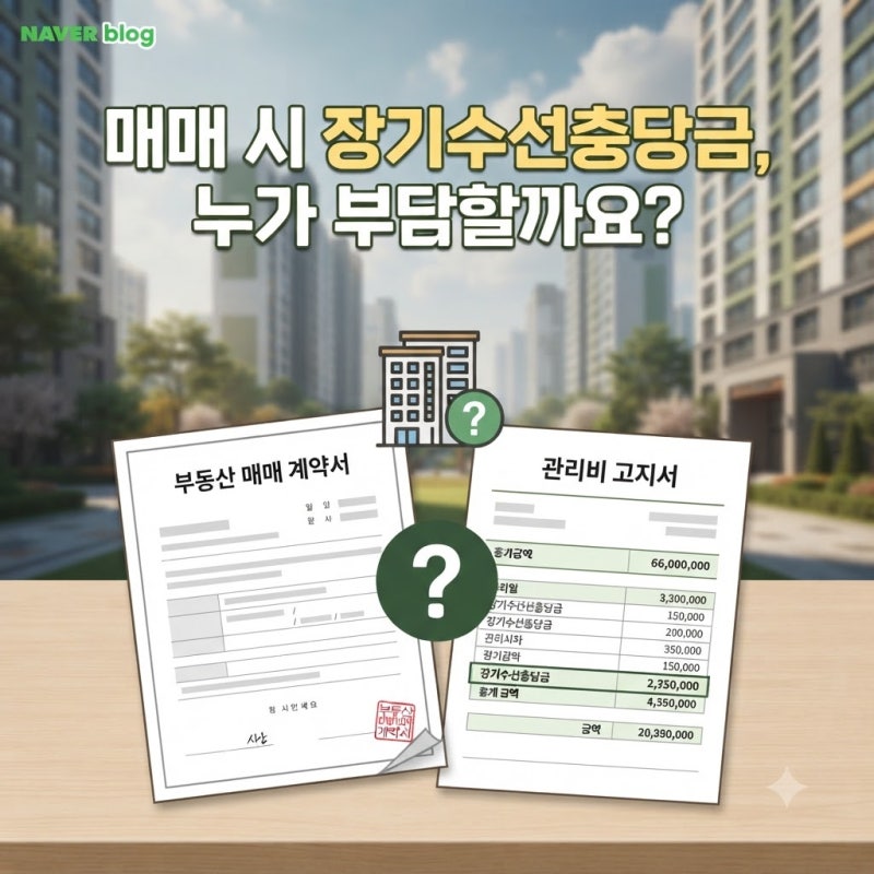 장기수선충당금 매매할 때 돌려받을 수 있을까? 매도인·매수인 정산 기준