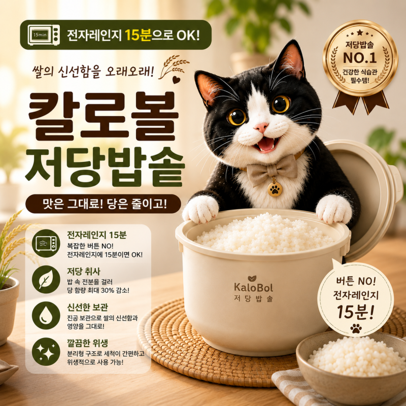저당밥솥추천 전자렌지저당밥솥 칼로볼 실사용 후기