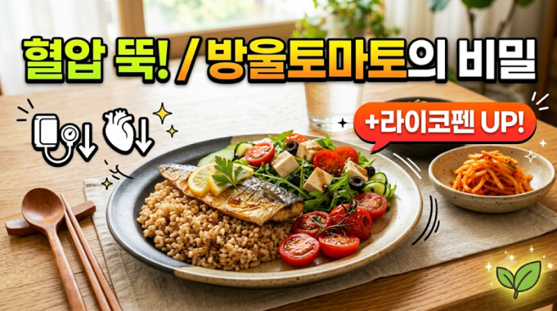 고혈압 뚝! 방울토마토의 핵심성분 / 건강식단 / 레시피 공개