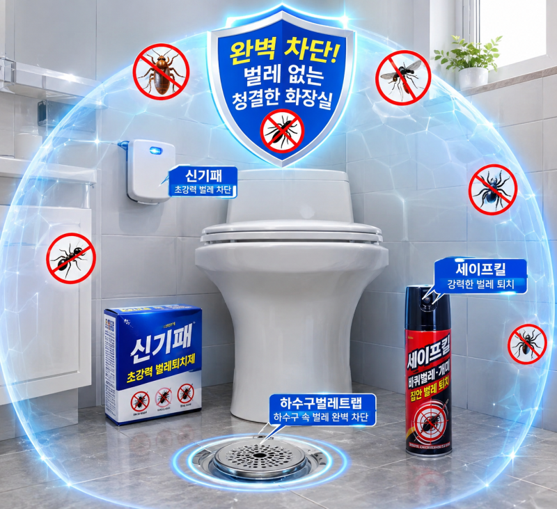 화장실 벌레퇴치 꿀템 모음 !