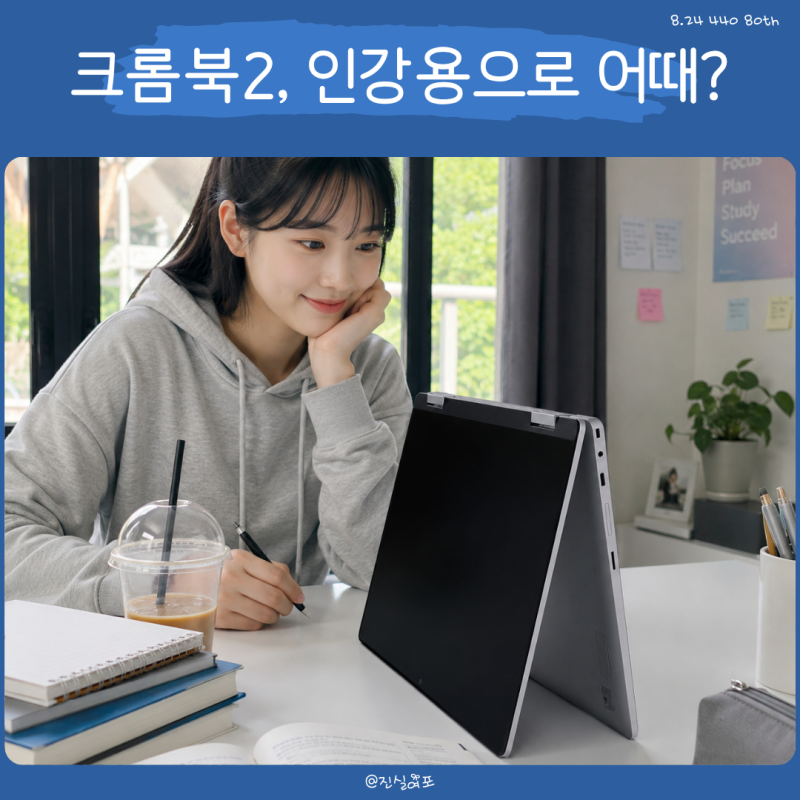 삼성 갤럭시 크롬북2 360, 학생 인강용 터치 노트북 살펴보기