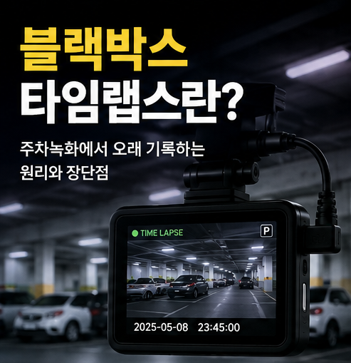 블랙박스 타임랩스 주차녹화에서 오래 기록하는 원리와 장단점