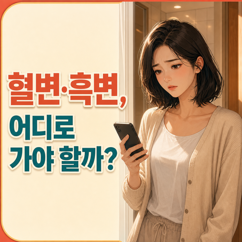 “혈변·흑변을 봤다면 어디로 가야 할까?” 응급실과 소화기내과를 나누는 기준