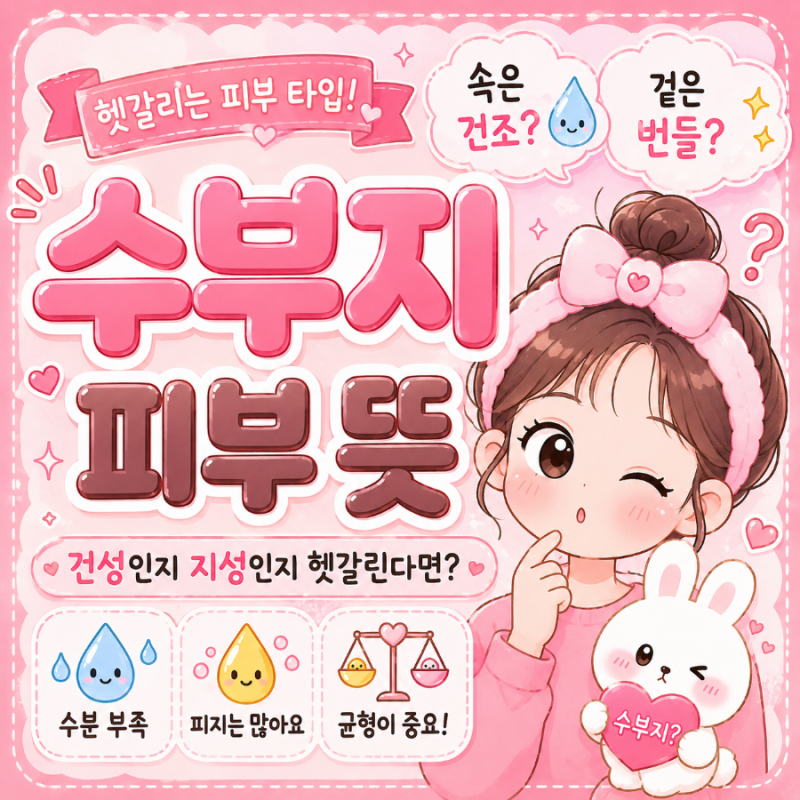 수부지 피부 뜻｜건성인지 지성인지 헷갈린다면