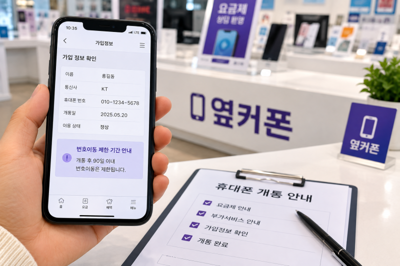 3개월 이내 번호이동 방법 중립기관 KTOA 번호이동 제한 해제 신청