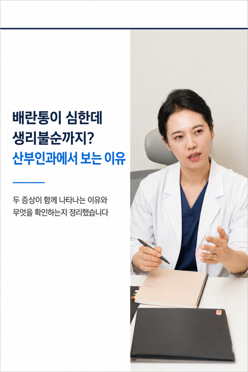 배란통이 심한데 생리불순까지? 산부인과에서 보는 이유