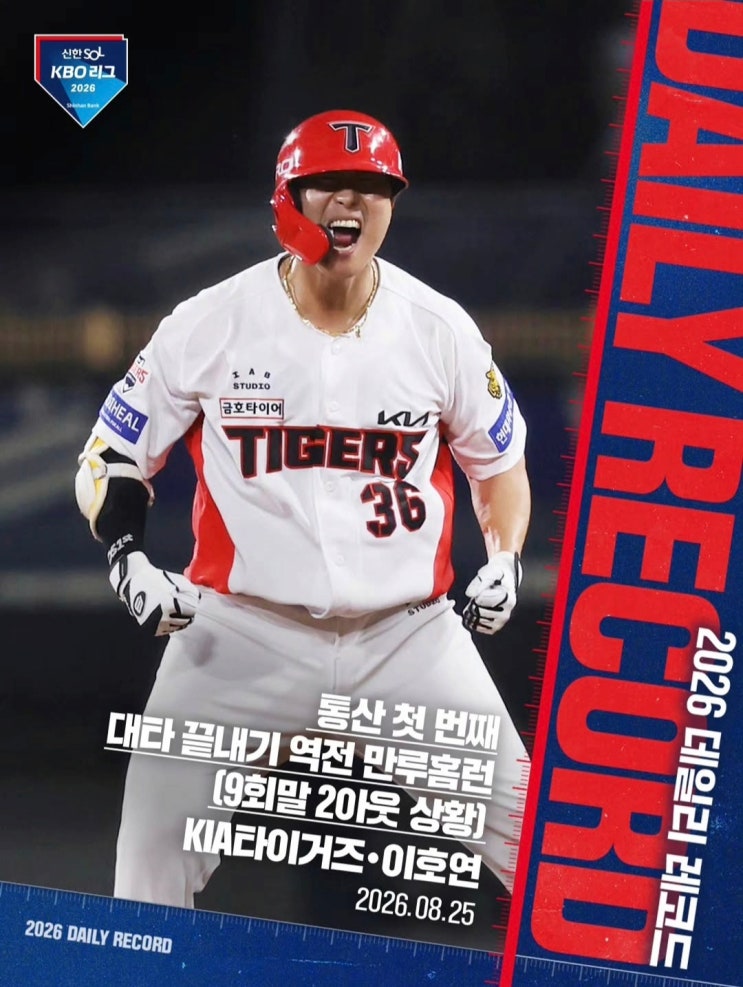 KBO 최초 대타 <b>끝내기</b> 만루포! <b>KIA 이호연</b>이 쓴 역대급 복수극