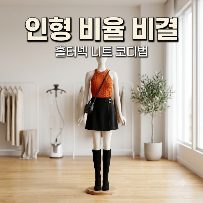 "비현실적인 전신 샷.." 장원영 홀터넥 니트에 숨은 인형 비율 착시 비결은?
