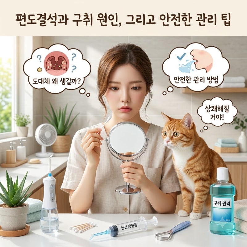 편도결석 입냄새 원인과 안전한 관리 요령