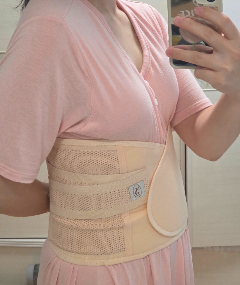 자연분만 산후복대 필요한 이유, 맘바디로 늘어난 복부 흉곽 줄이기 후기