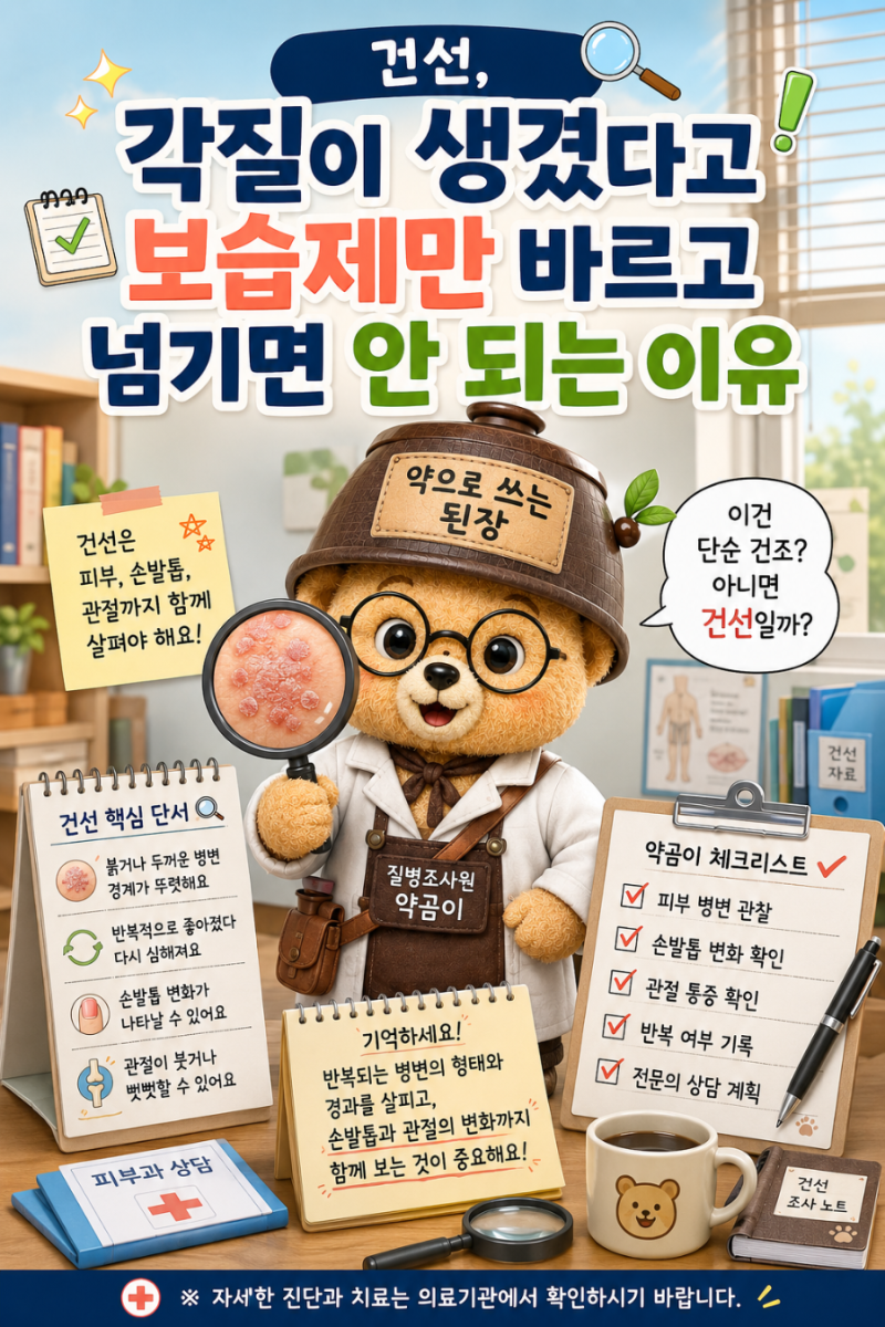 건선, 각질이 생겼다고 보습제만 바르고 넘기면 안 되는 이유