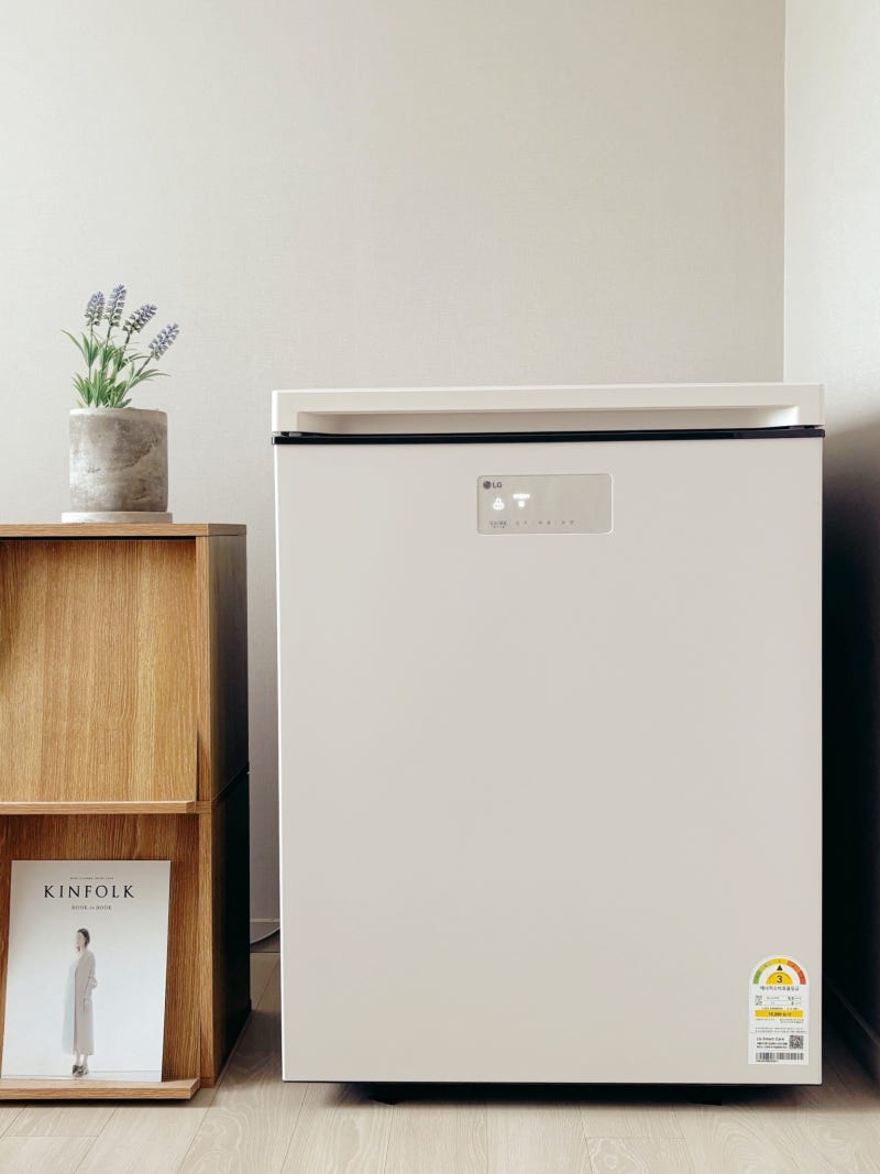 lg 미니 김치냉장고 뚜껑형 내돈내산 Z135MEE123
