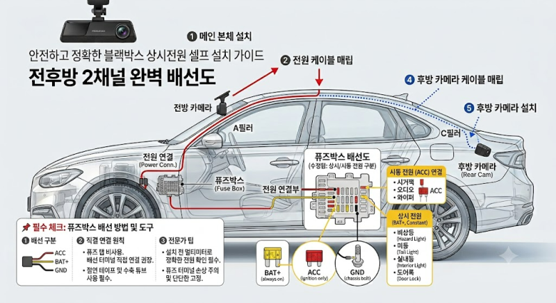 [블랙박스 추천] 억울한 사고 막는 블랙박스 선택법 & 공임비 아끼는 셀프 설치 완벽 가이드