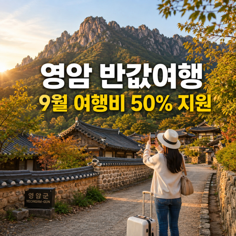 영암 반값여행 9월 여행비 50% 돌려받는다 신청 8월31일까지