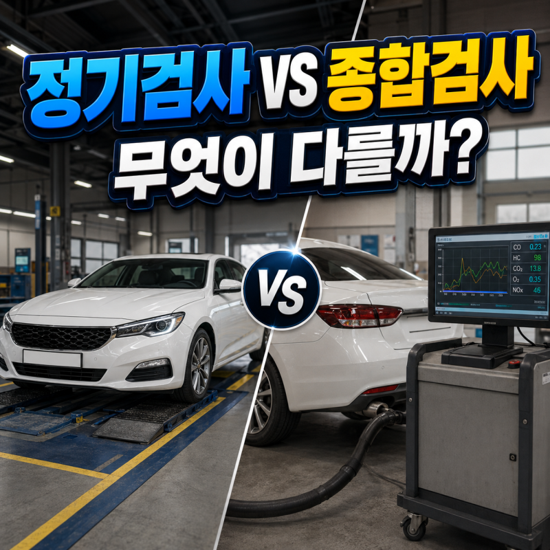 자동차 정기검사 종합검사 차이, 대상과 주기·비용까지 알아보기