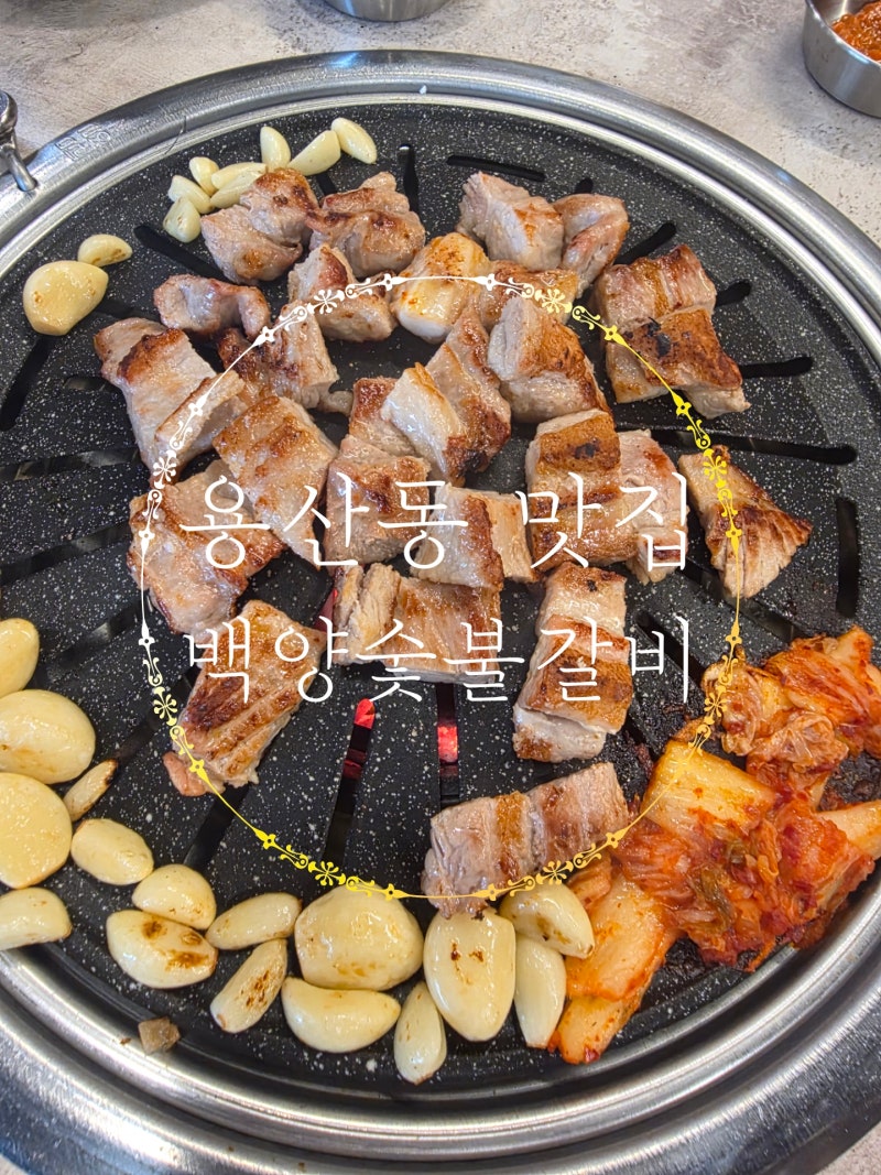 대구 달서구 용산동 새로 오픈한 신상 맛집 고깃집 [백양숯불갈비] 3300원 가성비 돼지갈비