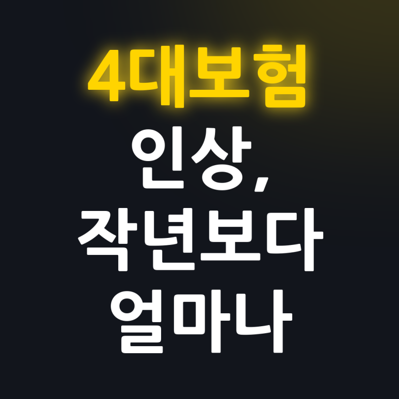 4대보험 요율 인상, 월급에서 얼마나 더 빠질까