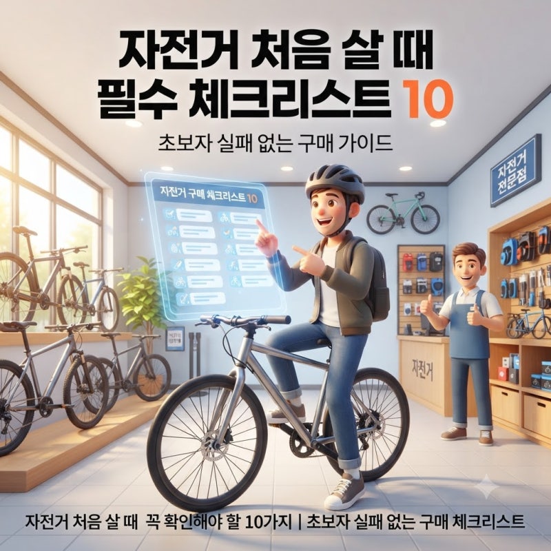 자전거 처음 살 때 꼭 확인해야 할 10가지｜초보자가 후회하지 않는 구매 체크리스트