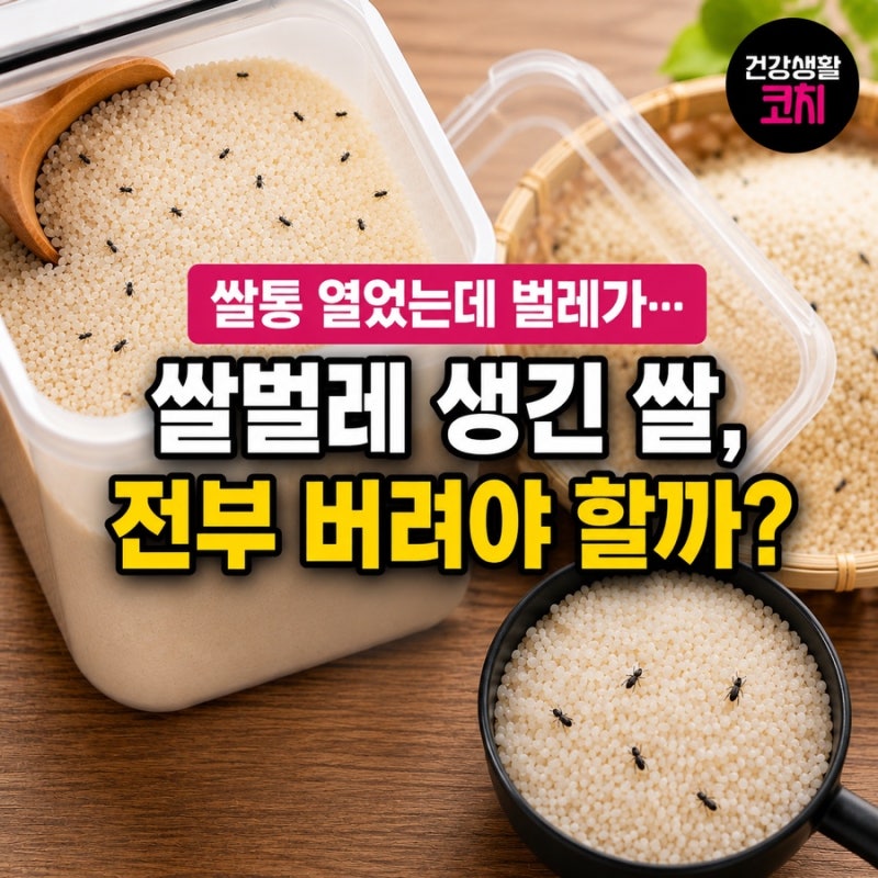 “쌀통 열었는데 벌레가…” 쌀벌레 생긴 쌀, 전부 버려야 할까?