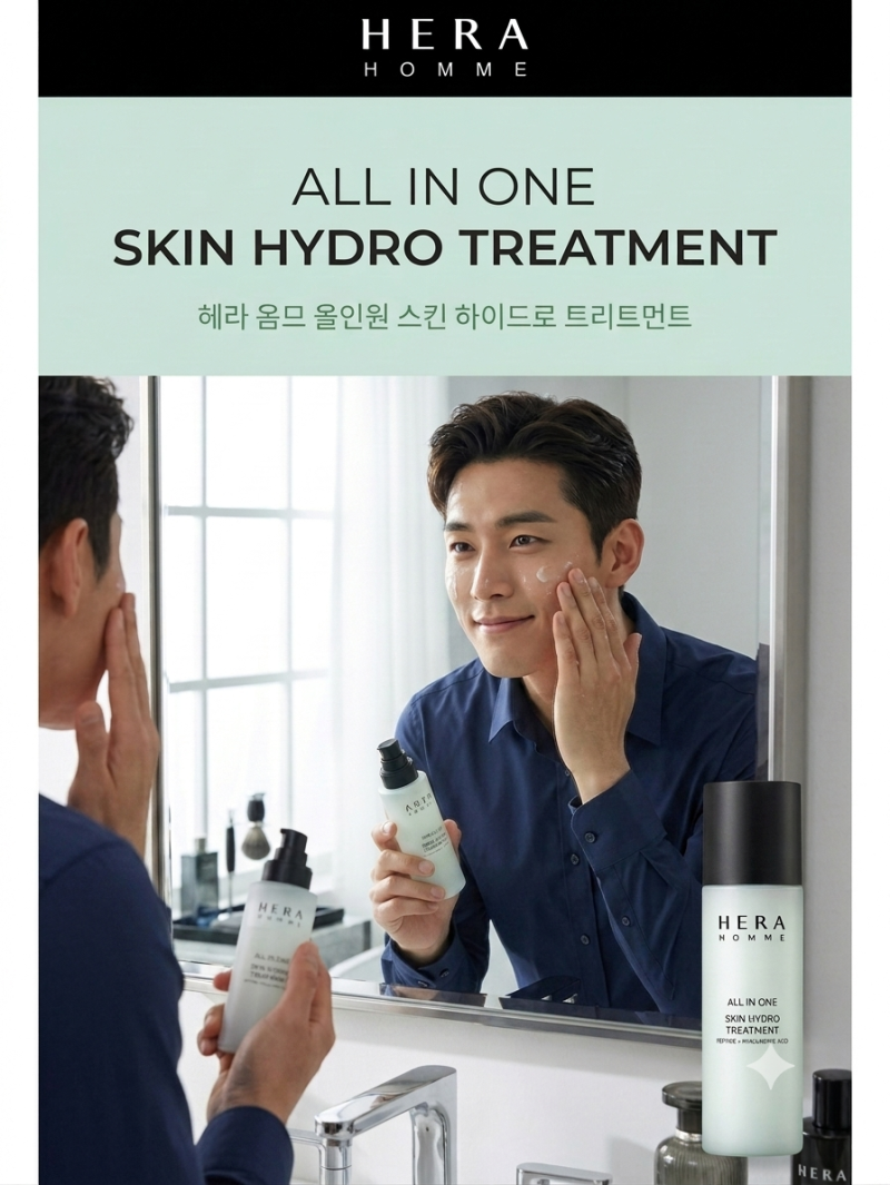 귀찮은 건 딱 질색인 남성 피부 케어! 헤라 옴므 올인원 트리트먼트