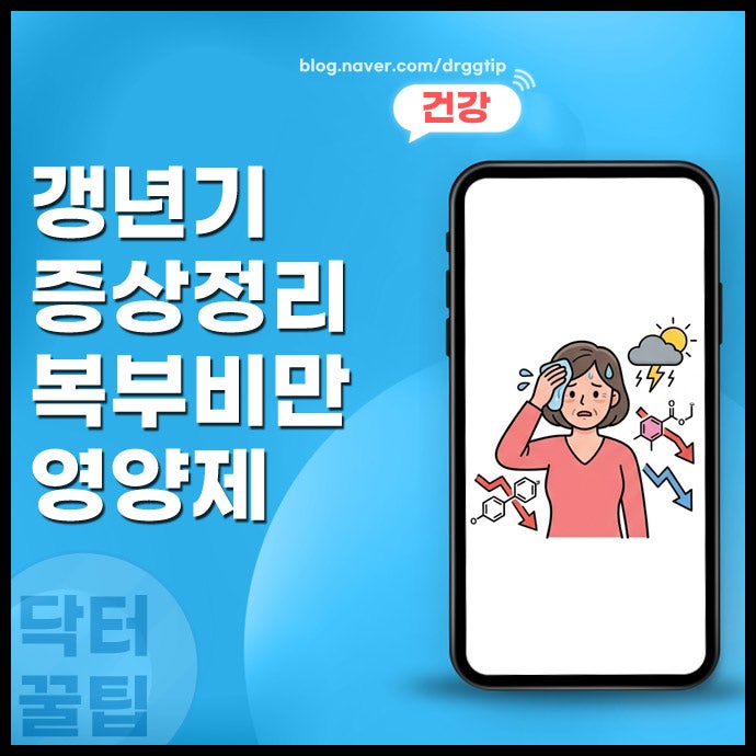 여성 갱년기 증상 영양제 효과 복부 비만 원인과 호르몬 변화에 따른 식단 관리법까지