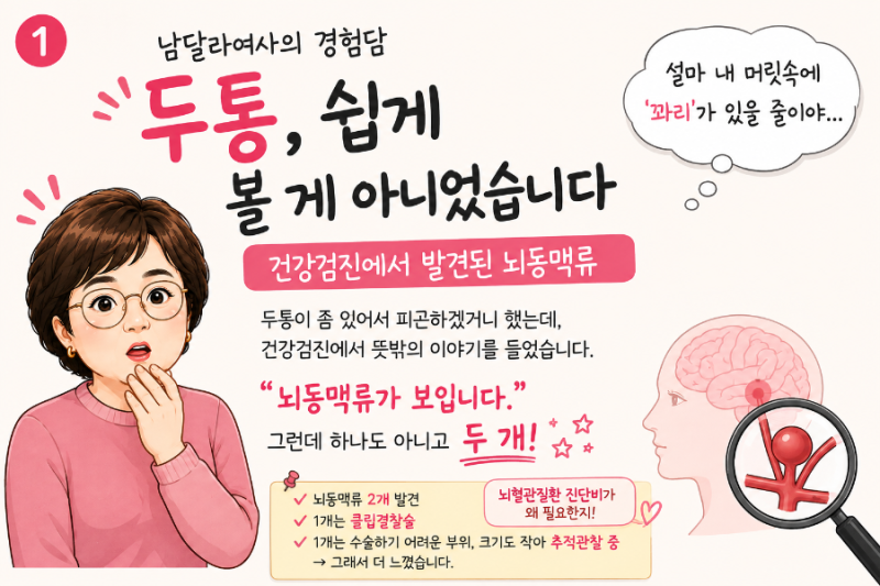 뇌동맥류 클립결찰술, 직접 겪고 알게 된 진단비와 수술비의 중요성