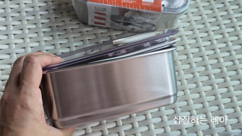 한 손으로 쉽게 여는 스텐락 스냅 1100ml/전자레인지에 사용 가능한 스텐이 있다고????