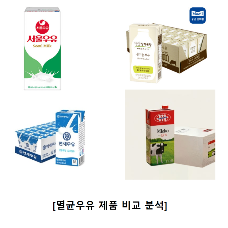 멸균우유 유통기한 소비기한 차이부터 일반우유 비교, 인기 브랜드 4종 추천