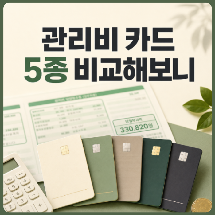 아파트 관리비 할인카드 추천 30만원 내면 얼마 할인될까?
