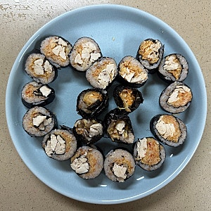 양배추 다이어트 김밥, 냉장고 털이로 만든 닭가슴살 김밥 레시피