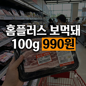 홈플러스 가성비 '보먹돼' 컴백, 이번엔 냉동으로 파격 할인 8월 행사 전단지