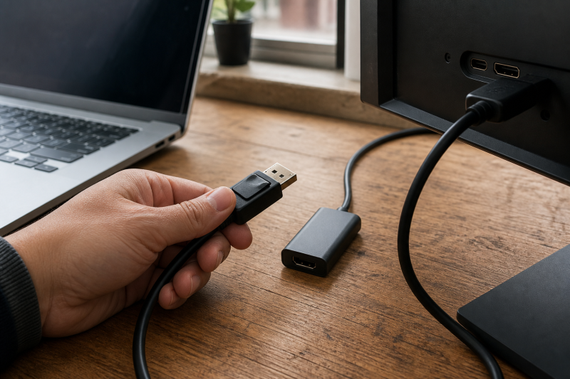노트북에 DP 케이블 연결하는 법: USB-C·HDMI 방향 확인