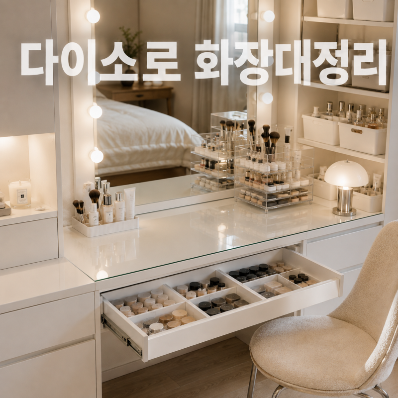 화장대정리 다이소로 완벽하게 삶의질 수직상승