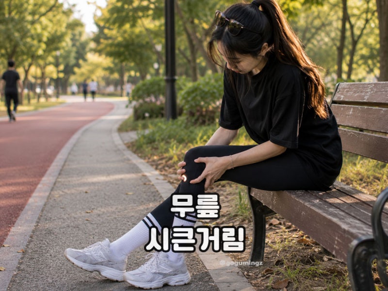 무릎 시큰거림 증상 시림 원인 관리 방법