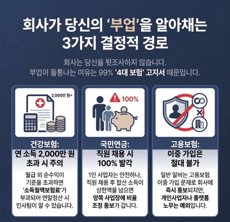 투잡 하다 회사에 걸린 사람들의 공통점 — 사업자등록이 아니라 '이 서류' 때문입니다.