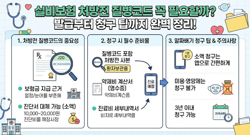 실비보험 처방전 질병코드 꼭 필요할까? 발급부터 청구 팁까지 완벽 정리!