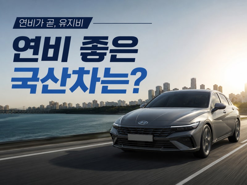 대한민국에서 가장 연비 좋은 차 TOP5 국산차 하이브리드 연비 순위 알아보기