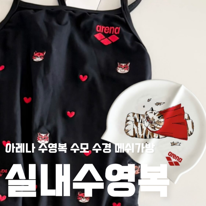 아레나 3부 여성수영복 셔레이드쇼 사이즈팁 수모 수경 아레나메쉬수영가방