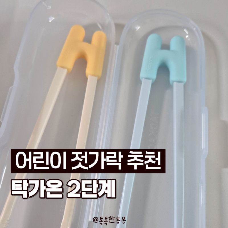 어린이 젓가락 추천 :: 탁가온 2단계 6개월 사용 4살 추가구매 내돈내산